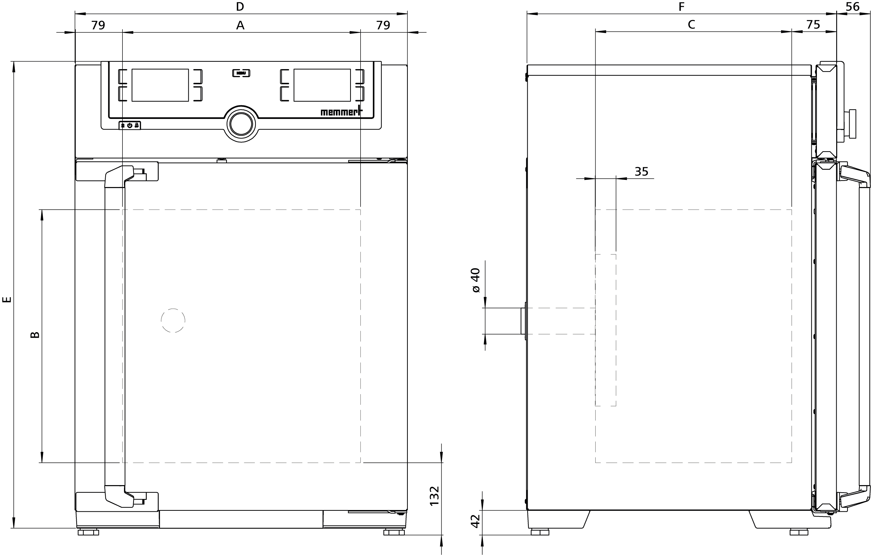 Sketch Enceinte hygrométrique HCP50