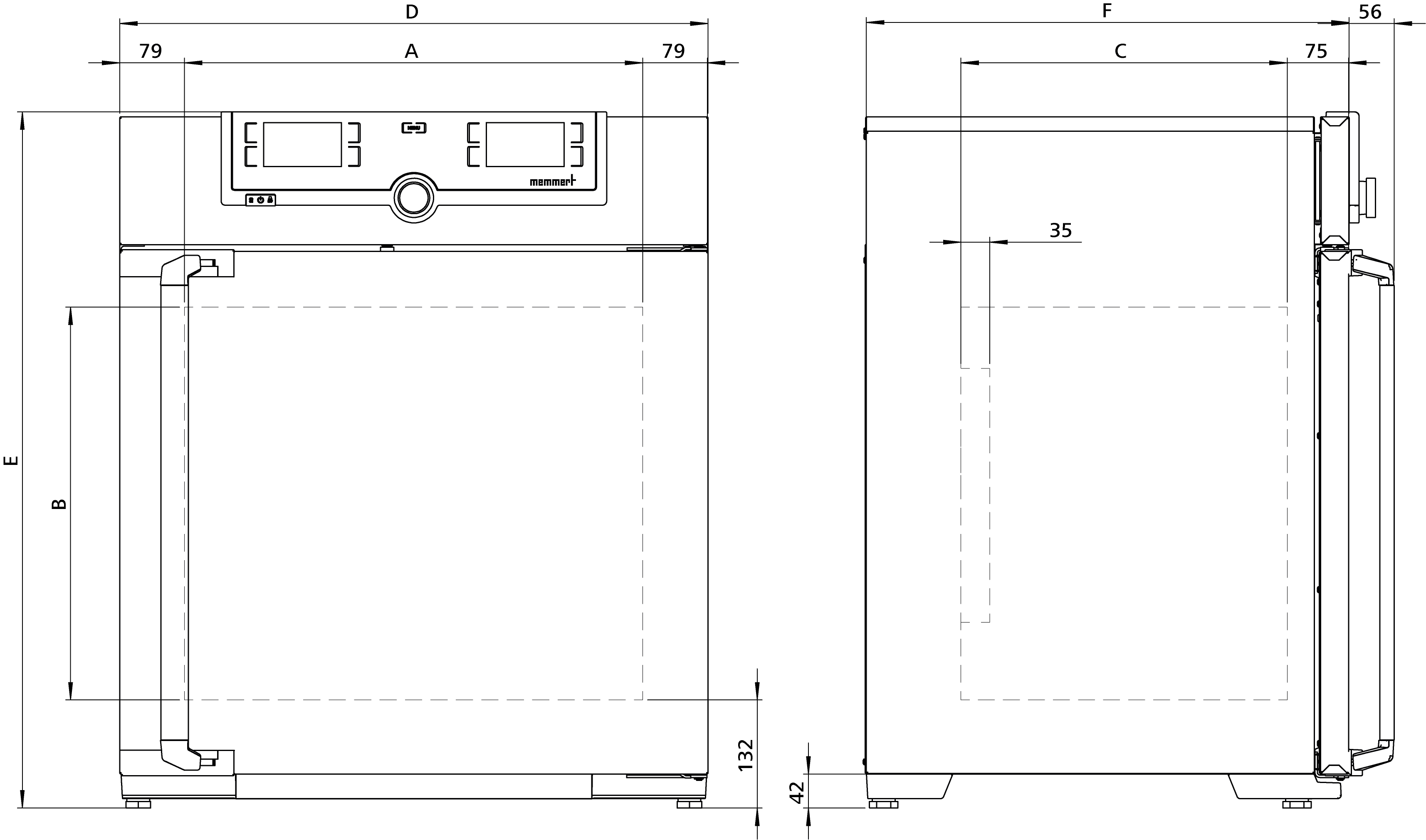 Sketch CO<sub>2</sub>-Brutschrank ICO105